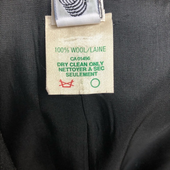 Vintage Anne Klein 100% Wool pencil skirt w/Slit - Picture 7 of 7